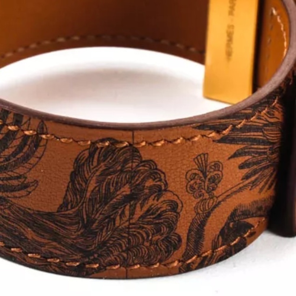Hermes Leather Collier De Chien Medor Tattoo Bracelet T3 RARE  NWOT - Picture 5 of 16
